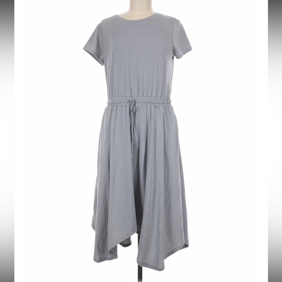 Simply Vera Vera Wang Short Sleeve Drawcord Waist Dress - Picture 1 of 7